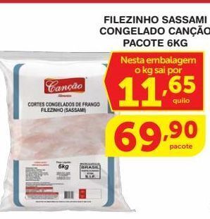 Roldão Filezinho sassami canção 6kg oferta