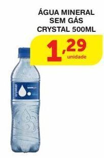 Roldão Água mineral sem gás crystal 500ml oferta