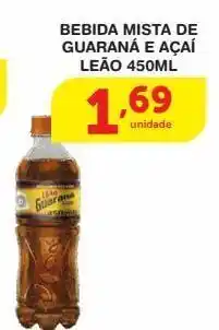 Bebida guaraná e açaí leão 450ml