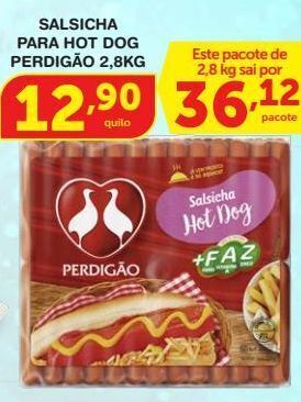 Roldão Salsicha para hot dog perdigão kg oferta