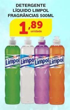 Roldão Detergente líquido limpol 500ml oferta