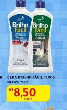 Assaí Atacadista Cera brilho fácil tipos frasco oferta