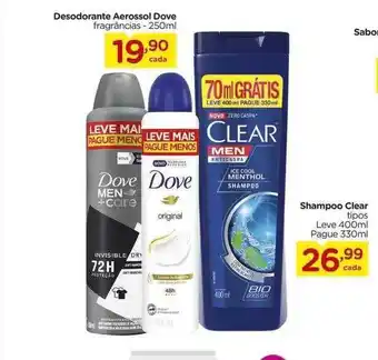 Carrefour Desodorante aerossol dove shampoo clear oferta