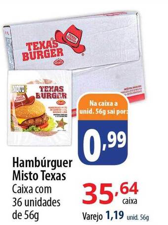Hambúrguer misto texas