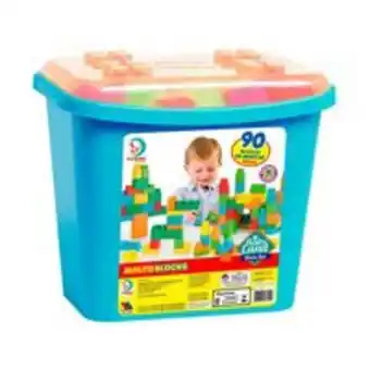 Blocos de montar block box meninos cardoso toys - 90 pecas cardoso