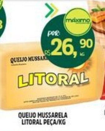 Atacado Máximo Queijo Mussarela Litoral peca/kg oferta