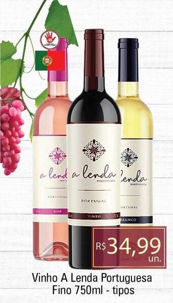 Supermercados Alvorada Vinho a lenda portuguesa fino tipos oferta