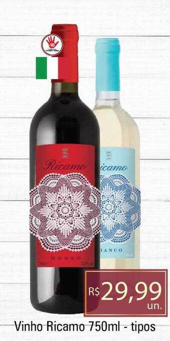 Supermercados Alvorada Vinho ricamo tipos oferta
