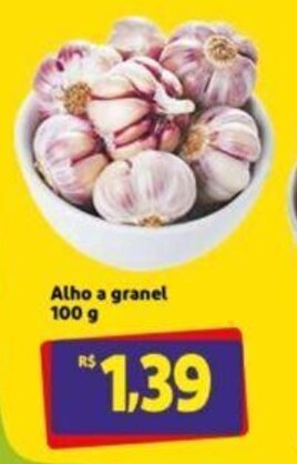 Extra Supermercado Alho a granel 100g oferta