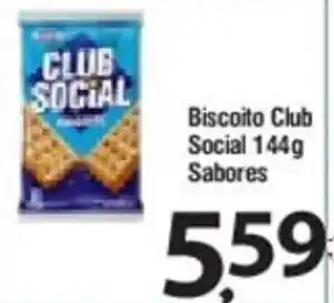 O Boticário Biscoito Club Social 144g sabores oferta