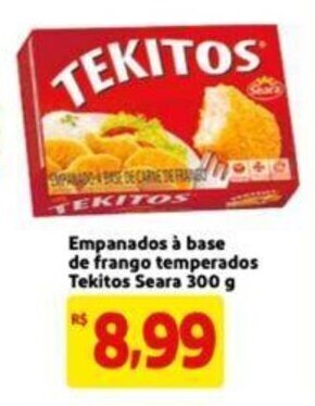 Extra Supermercado Empanados à Base de frango Temperados Tekitos Seara 300g oferta