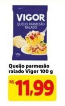 Extra Supermercado Queijo Parmesão Ralado Vigor 50g oferta