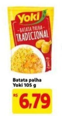 Extra Supermercado Batata Palha Yoki 105g oferta