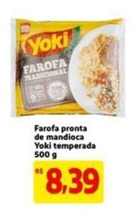 Extra Supermercado Farofa Pronta de Mandioca Yoki temperada 500g oferta