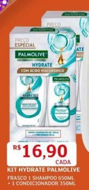 Assaí Atacadista Kit Hydrate Palmolive 1 Shampoo 650ml + 1 Condicionador 350ml oferta
