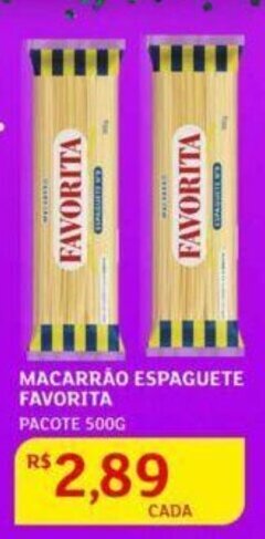 Assaí Atacadista Macarrão espaguete Favorita 500g oferta
