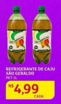 Assaí Atacadista Refrigerante de Caju São Geraldo 1L oferta