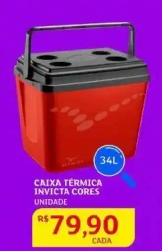Assaí Atacadista Caixa Térmica Invicta Cores unidade oferta