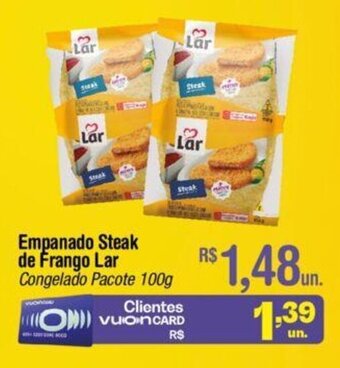Fort Atacadista Empanado Steak de frango Lar 100g oferta