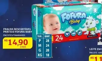 Assaí Atacadista Fralda descartável Prático fofura Baby oferta