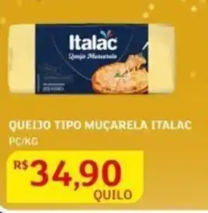 Queijo Tipo Muçarela Italac 1kg