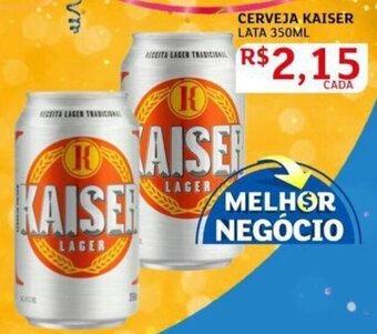 Assaí Atacadista Cerveja Kaiser lata 350ml oferta