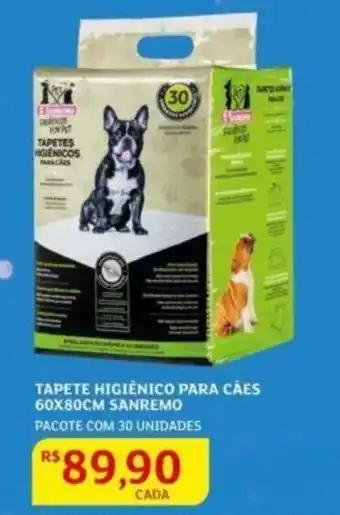 Assaí Atacadista Tapete Higiênico Para cães 60x80cm sanremo oferta