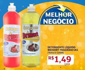Assaí Atacadista Detergente líquido Brinort Frag. 500ml oferta