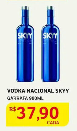 Assaí Atacadista Vodka Nacional Skyy 980ml oferta