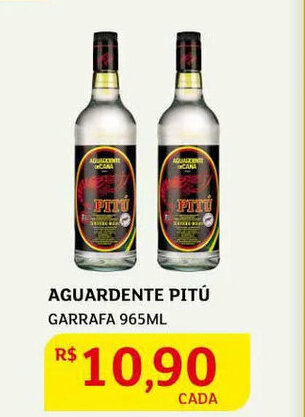 Assaí Atacadista Aguardente Pitú 965ml oferta