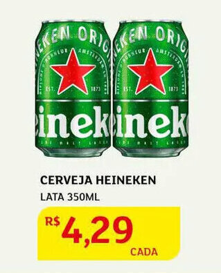 Assaí Atacadista Cerveja Heineken lata 350ml oferta