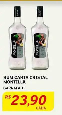 Assaí Atacadista Rum Carta Cristal Montilla 1L oferta