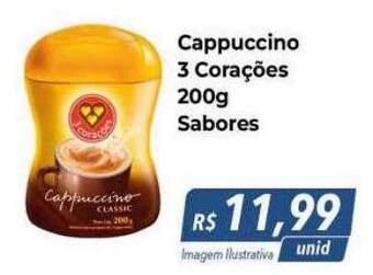 Hiper Moreira Cappuccino 3 corações sabores oferta