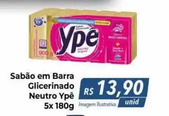 Hiper Moreira Sabão em barra glicerinado neutro ypê oferta