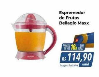 Espremedor de frutas bellagio maxx