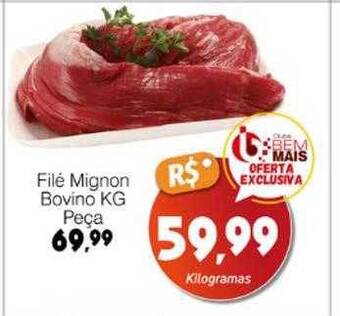 Filé mignon bovino kg peça