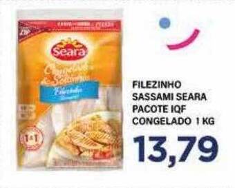 Apoio Mineiro Filezinho sassami seara pacote iqf congelado oferta