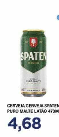 Apoio Mineiro Cerveja spaten puro malte latão oferta