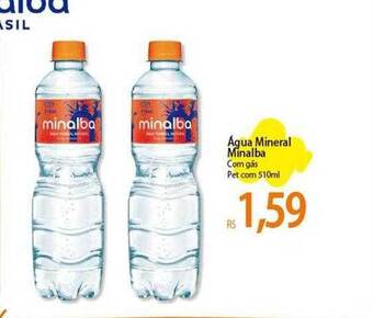 Atacadão Água mineral minalba com gás oferta