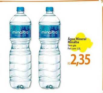 Atacadão Água mineral minalba sem gás pet com 1.5l oferta
