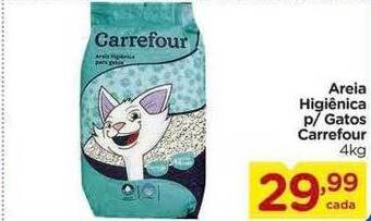 Carrefour Areia higiênica p- gatos carrefour oferta