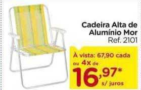 Carrefour Cadeira alta de alumínio mor oferta