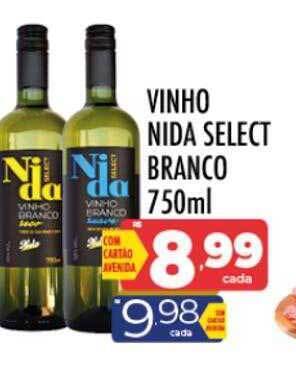 Supermercados Avenida Vinho nida select branco oferta