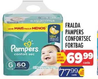 Supermercados Avenida Fralda pampers confort sec fortbag oferta