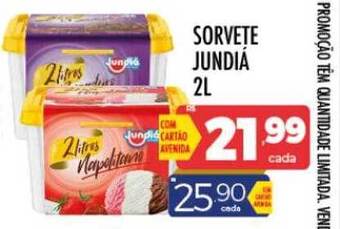 Supermercados Avenida Sorvete jundiá oferta