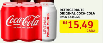 Assaí Atacadista Refrigerante original Coca Cola 6x350ml oferta
