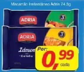 Supermercados Guanabara Macarrão Instantâneo Adria 74.3kg oferta