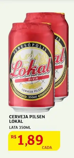 Cerveja Pilsen Lokal lata 350ml