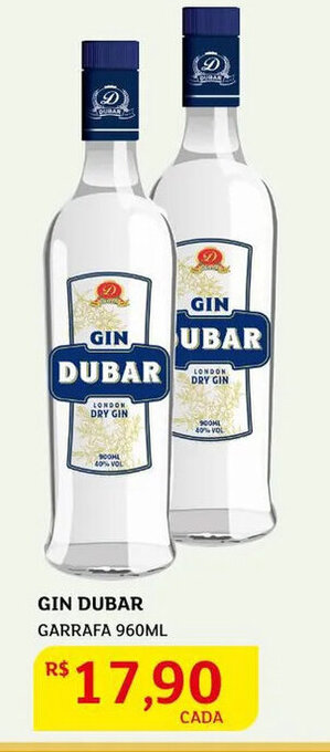 Assaí Atacadista Gin Dubar 960ml oferta