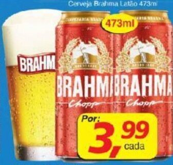 Supermercados Guanabara Cerveja Brahma Latão 473ml oferta